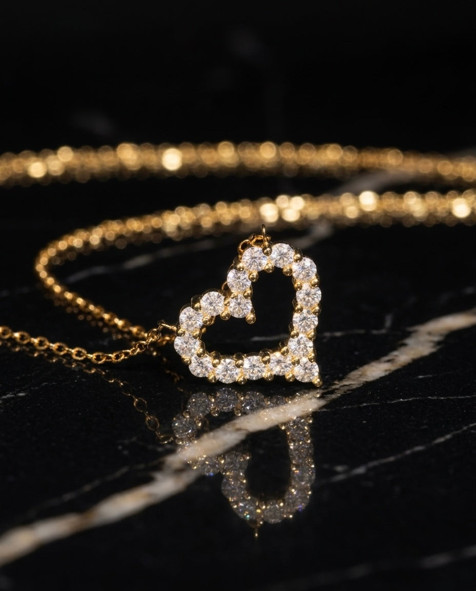 Heart Moissanite Necklace